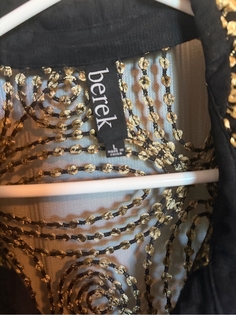 Berek Embroidered Seeds Of Gold Mesh Jacket - Picture 8 of 8